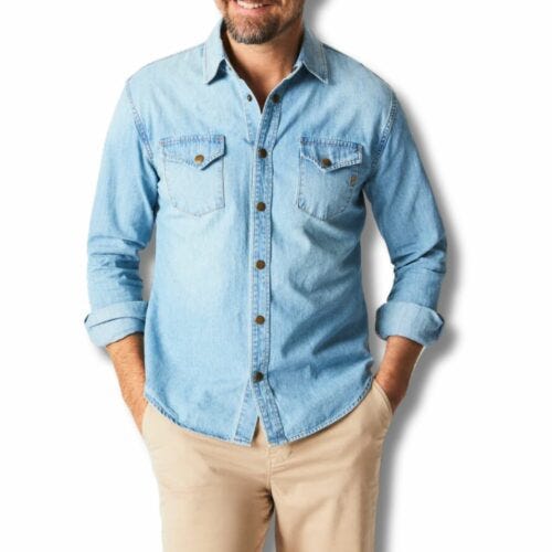 Billy Reid Shoals denim shirt