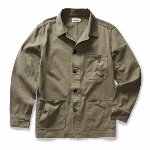 taylor stitch olive green ojai jacket